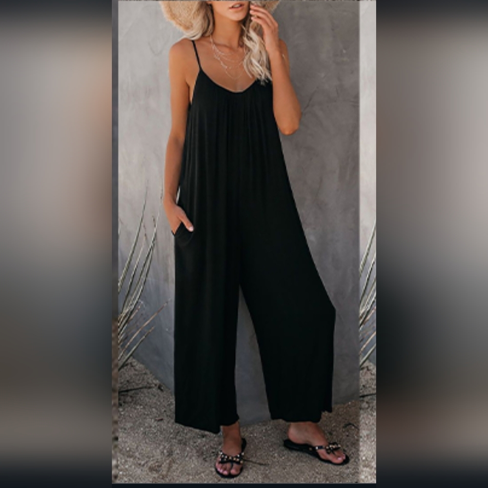 Jumpsuit, super comfy and versatile, new, black, small
